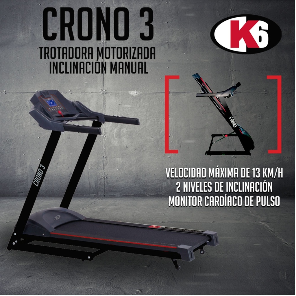 Caminadora Eléctrica K6 Crono 3 (110 V)