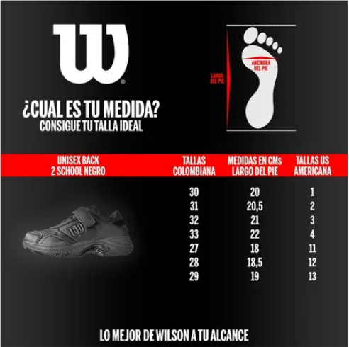Calzado Unisex Wilson Back 2 School Bl (E21902U)