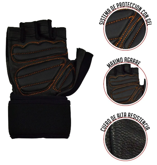 Guantes para Pesas K6 Ice Border Naranja