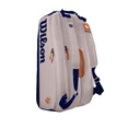 Bolso de Tenis Wilson Roland Garros Premium 9Pk (Blanco / Azul Nav)