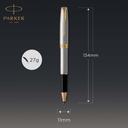 Bolígrafo Roller Parker Sonnet Acero Inoxidable Acabado Oro