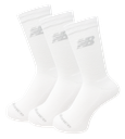 Media Alta Performance Cotton Cushioned Crew 3 Pack Blanco