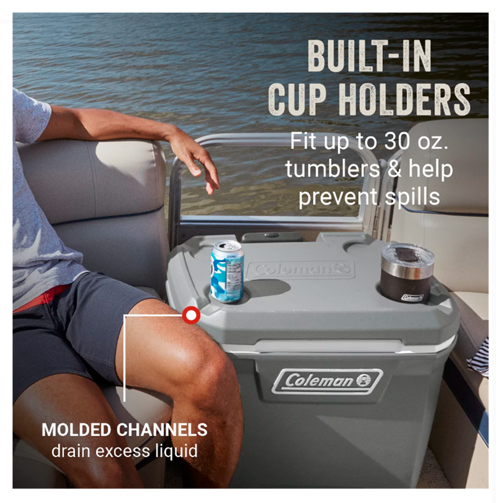 Cava 65 QT con ruedas Coleman 316 Series™ Gris