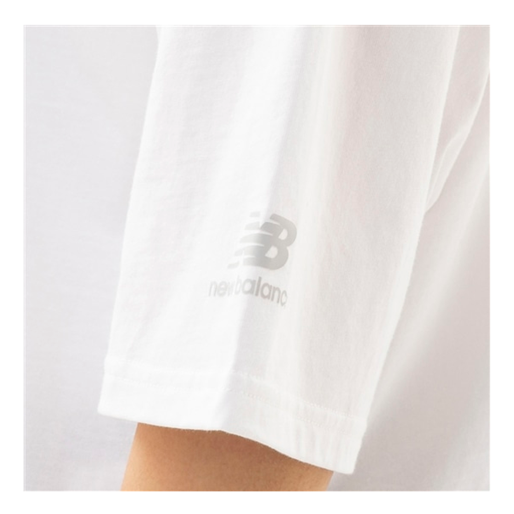 Camiseta de mujer New Balance Essentials Celebrate Blanco