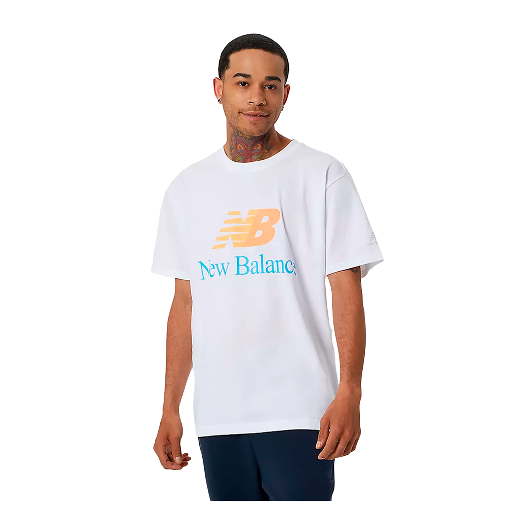 Camisa de hombre New Balance Essentials Celebrate Lila