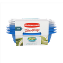 Set de 3 Recipientes con tapa (2,35C) Azul TakeAlongs Rubbermaid