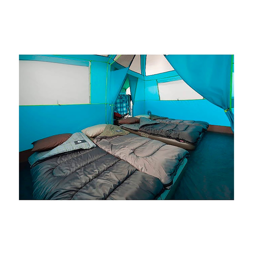 Carpa Coleman Tenaya Lake Fast Pitch con Armario 8 Personas Azul con Verde