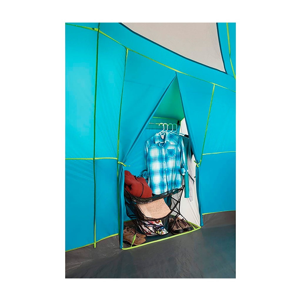Carpa Coleman Tenaya Lake Fast Pitch con Armario 8 Personas Azul con Verde