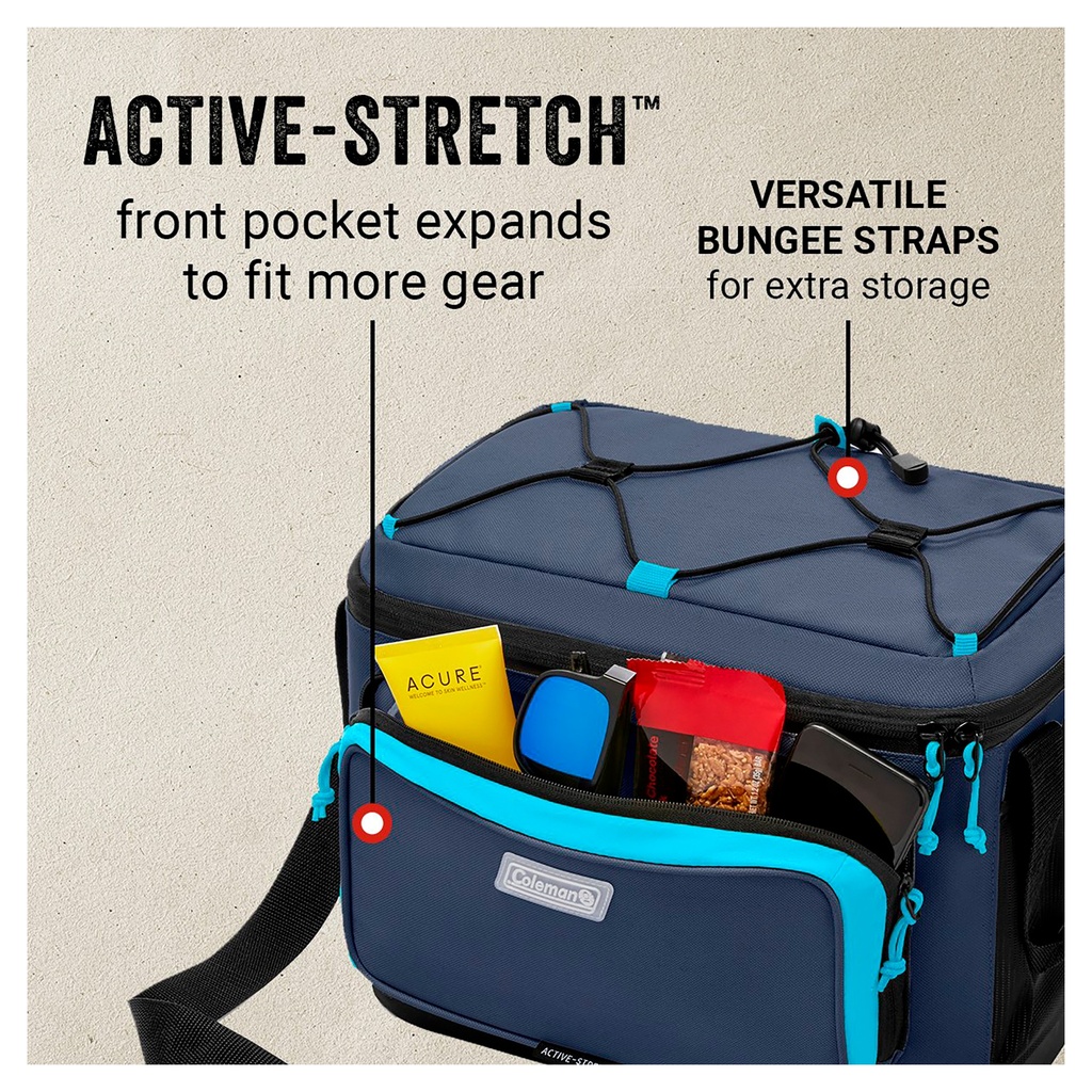 Bolso Térmico Coleman XPand Capacidad 30 Latas Azul
