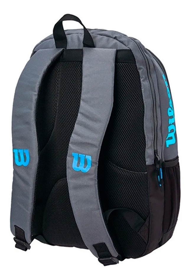 Bolso de Tenis Wilson Burn Team Backpack Gris/Azul
