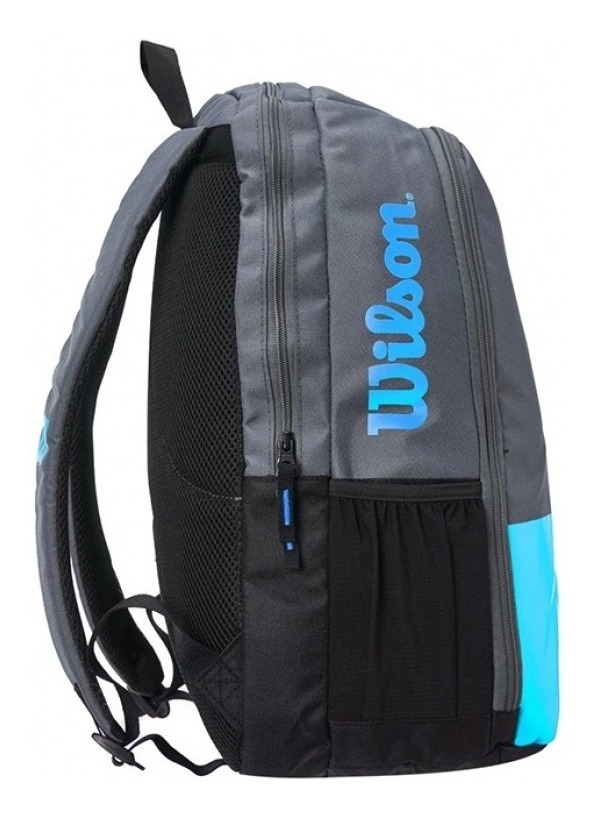 Bolso de Tenis Wilson Burn Team Backpack Gris/Azul