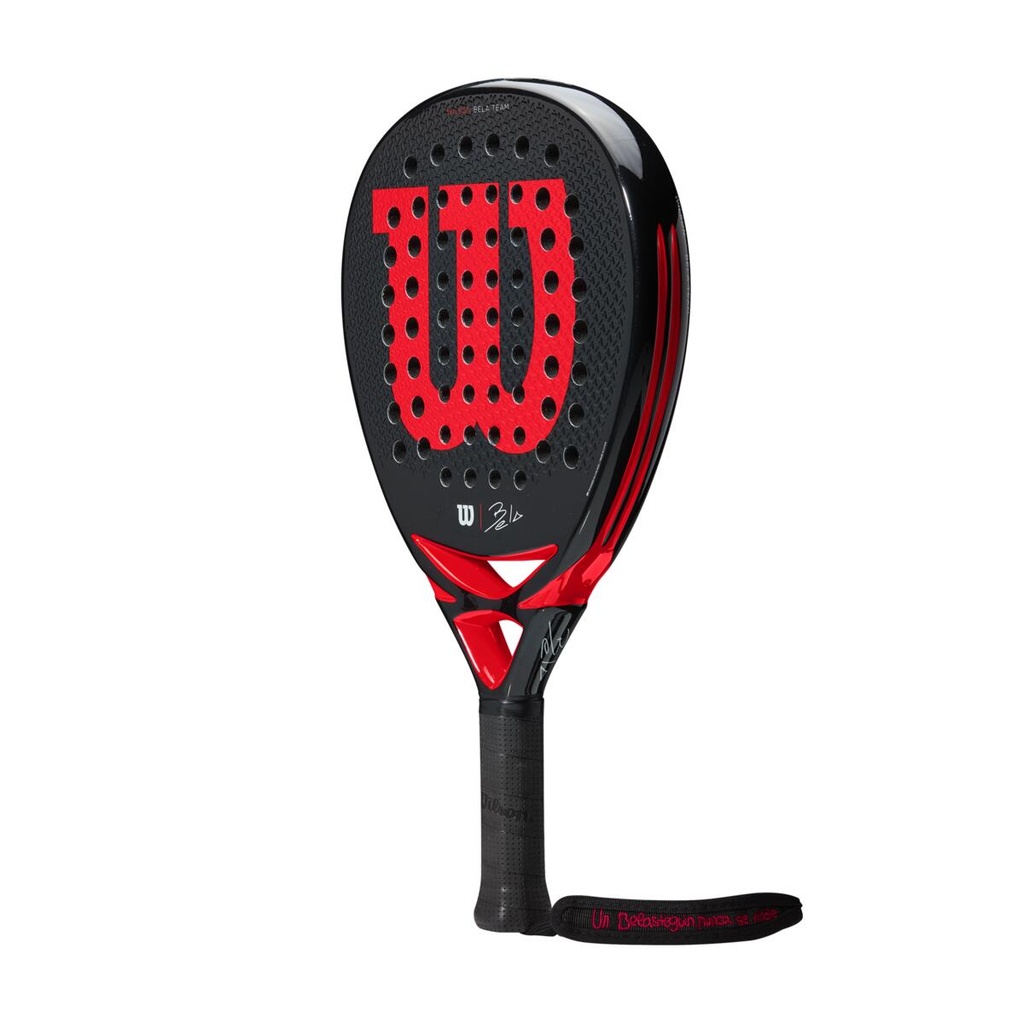 Raqueta de Padel Wilson Bela Team (Negro/Rojo)