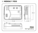 Arrancador Exceline para Motores Monofásicos Protección Voltaje y Sobrecarga 1Hp 120V