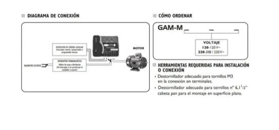 Arrancador Exceline para Motores Monofásicos Protección Voltaje y Sobrecarga 1Hp 120V
