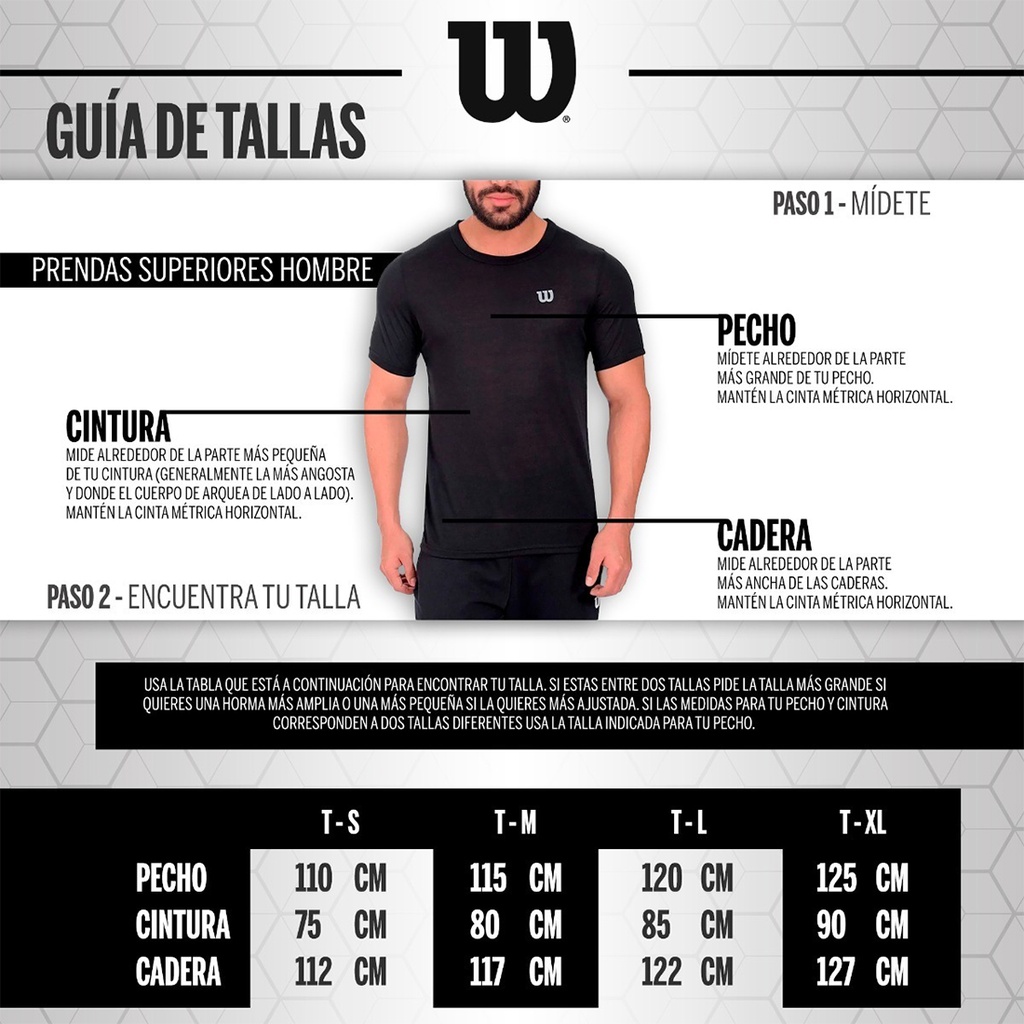 Camiseta Wilson Ultra Light Cuello Redondo Caballero 59034 Gris