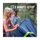 Carpa Coleman Dark Room Skydome para 4 personas Azul con Verde