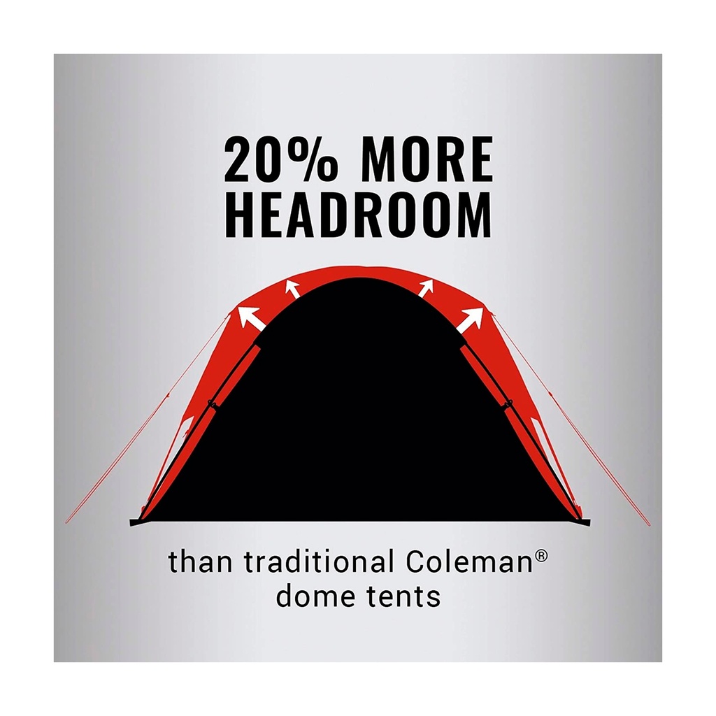 Carpa Coleman Dark Room Skydome para 4 personas Azul con Verde
