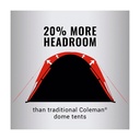 Carpa Coleman Dark Room Skydome para 4 personas Azul con Verde