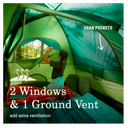 Carpa Coleman Sundome® para 4 personas Verde