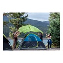 Carpa Coleman Sundome Dark Room para 6 personas Gris con Verde
