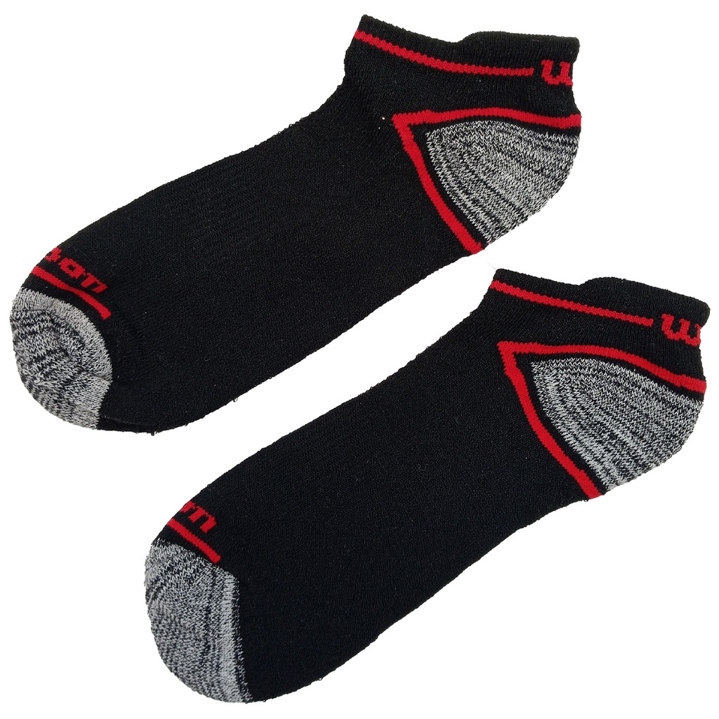 Calcetín/Media Tobillera Deportiva de Fibra Sintética Wilson Unisex 6 Pack Unitalla