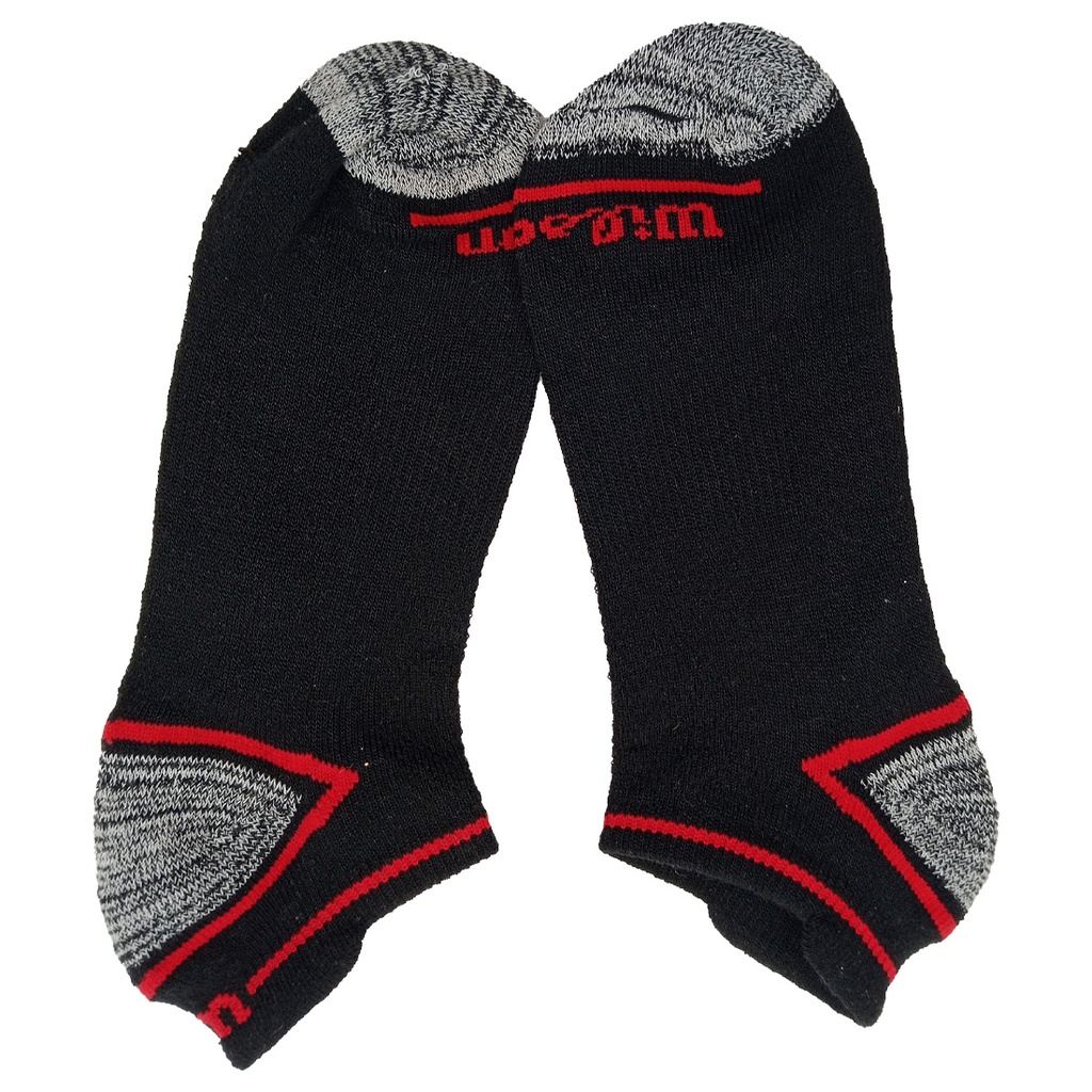 Calcetín/Media Tobillera Deportiva de Fibra Sintética Wilson Unisex 6 Pack Unitalla