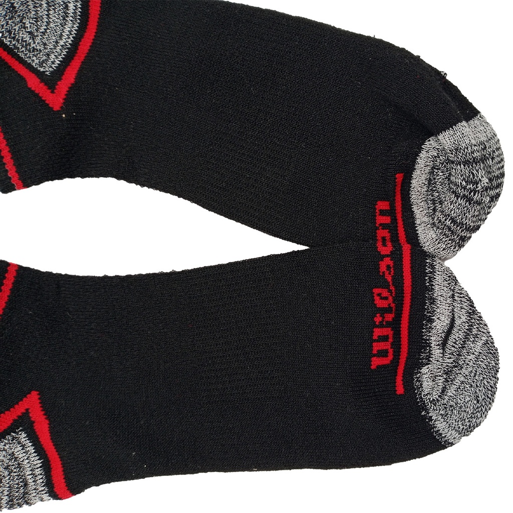 Calcetín/Media Tobillera Deportiva de Fibra Sintética Wilson Unisex 6 Pack Unitalla