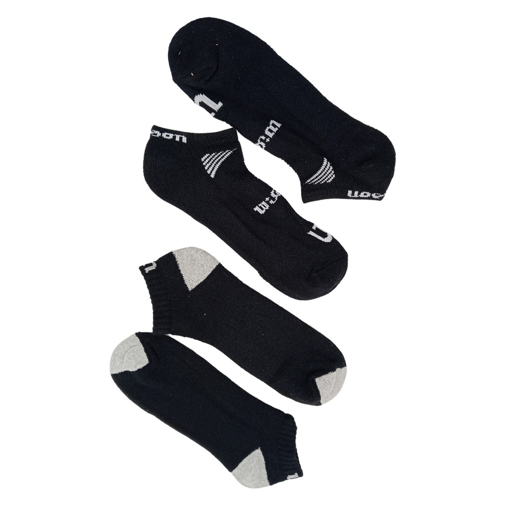 Calcetín/Media tobillera de algodón Wilson Unisex 6 Pack Unitalla
