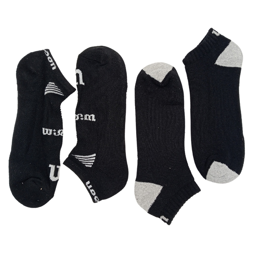 Calcetín/Media tobillera de algodón Wilson Unisex 6 Pack Unitalla