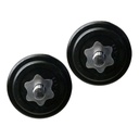 Set de Mancuernas de Hierro de 15Kg. K6 en Maleta Plastica