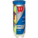 Combo Pelotas de Tenis Wilson Ultra All Court 3P X 4T 
