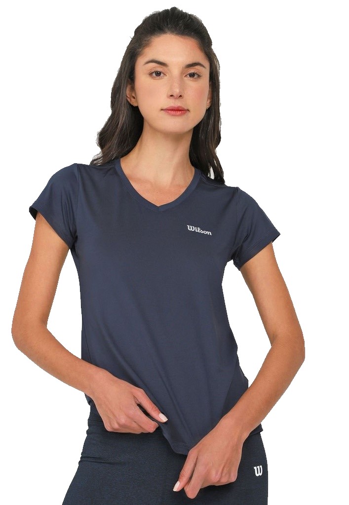 [WT79766] Playera Ultra C/V Marino Wilson 59003 Dama (L)