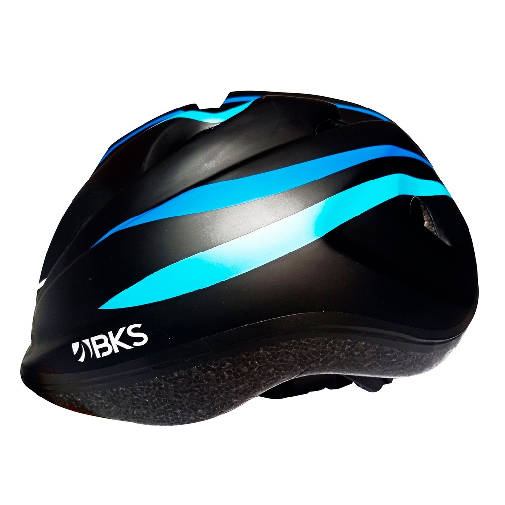 [33682] Casco de bicicleta infantil BKS H180 (S) (NEGRO/AZUL)