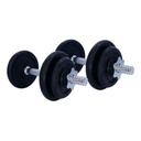 Set de Mancuernas de Hierro de 15Kg. K6 en Maleta Plastica