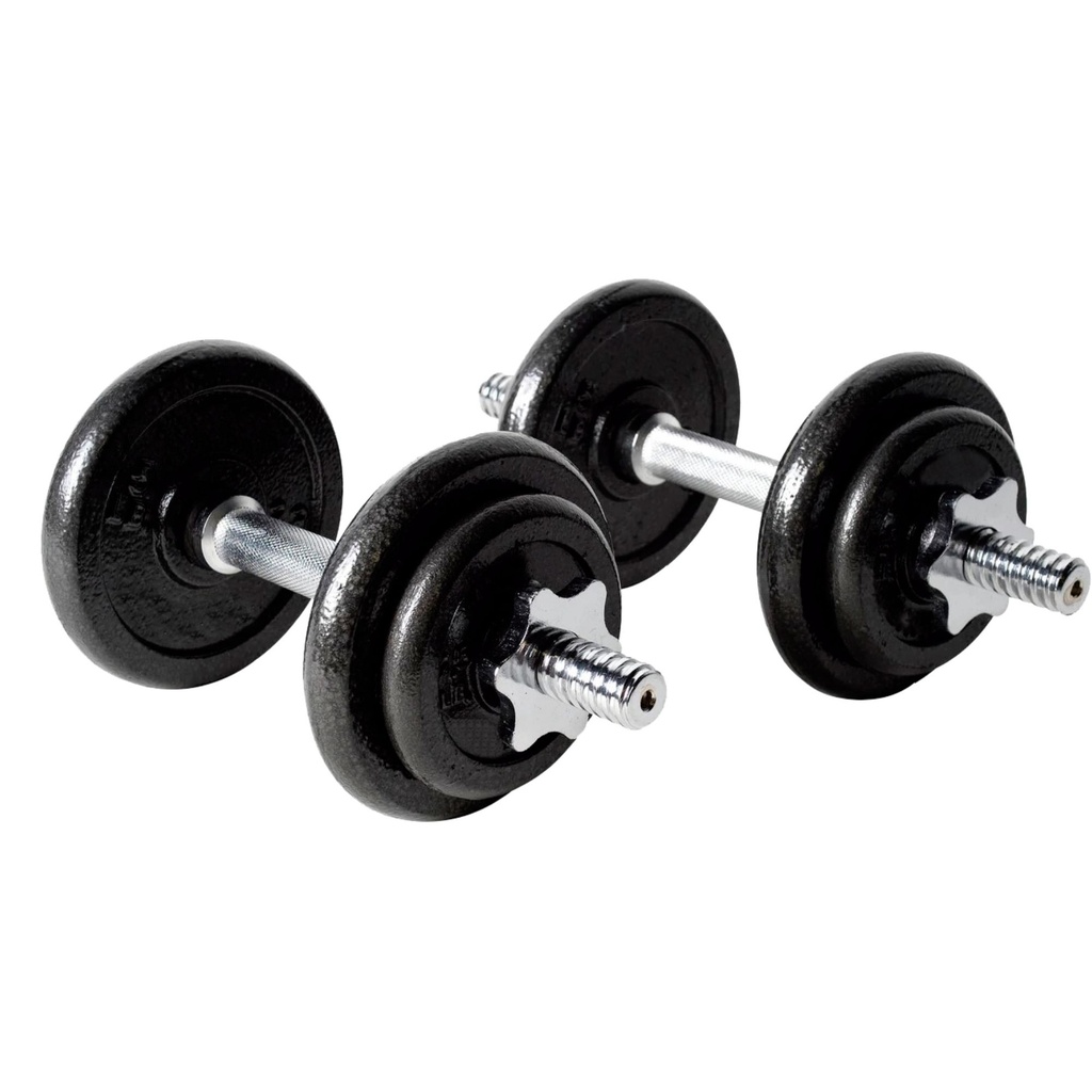 Iron Dumbbell Set  20 Kg K6 with Plastic Case