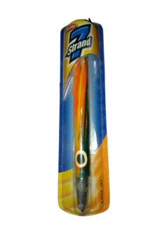 7Strand Pulpo De Pesca Kona Jet 10In - 3,5 Oz Kjl-223 Org Dolphin 