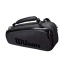 Bolso de Tenis Wilson Super Tour 9 Pk Pro Staff Negro