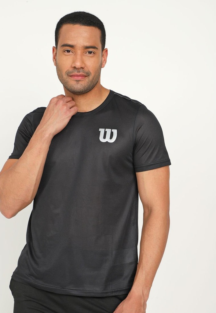 Playera Wilson Calada Caballero Negro