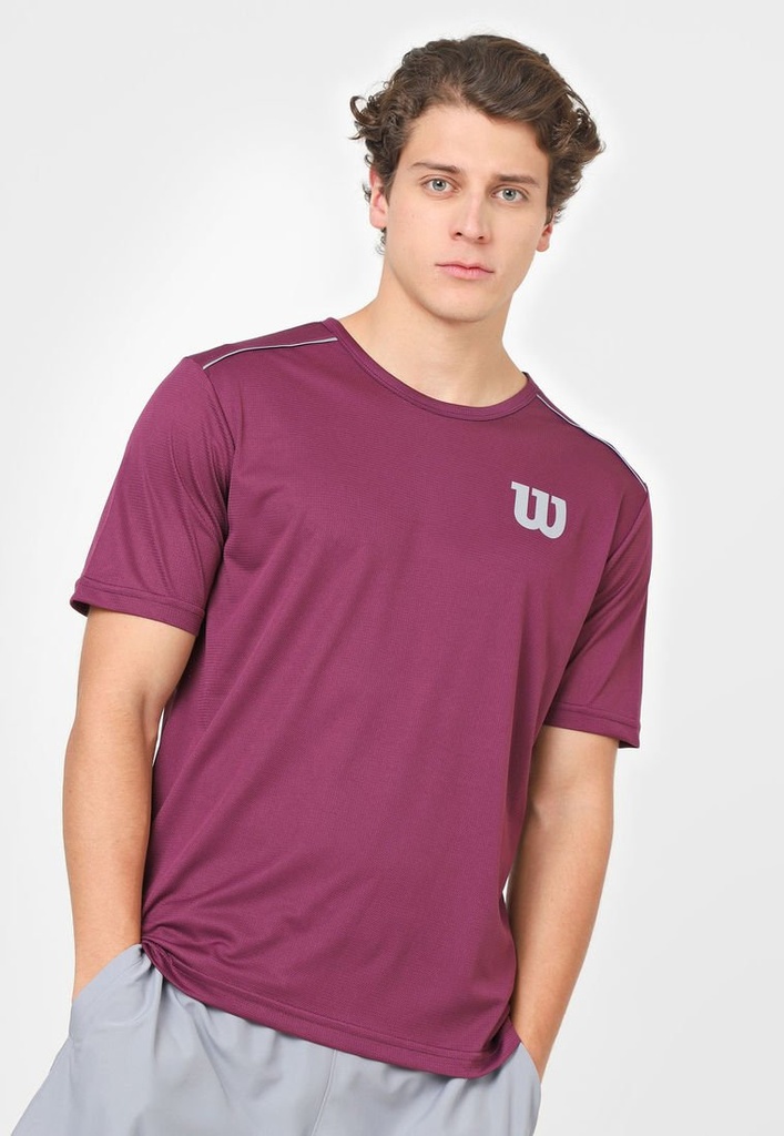 Playera Wilson Calada Caballero Vino