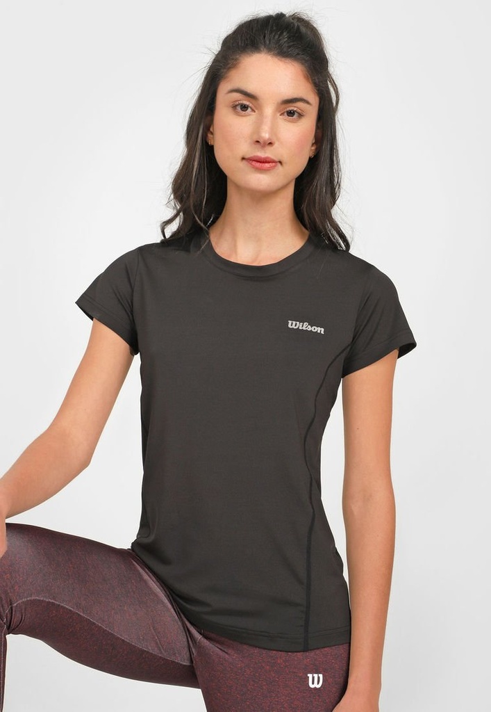 [WT58993] Playera Wilson Cuello Redondo Ultra Light Dama Negro (L)