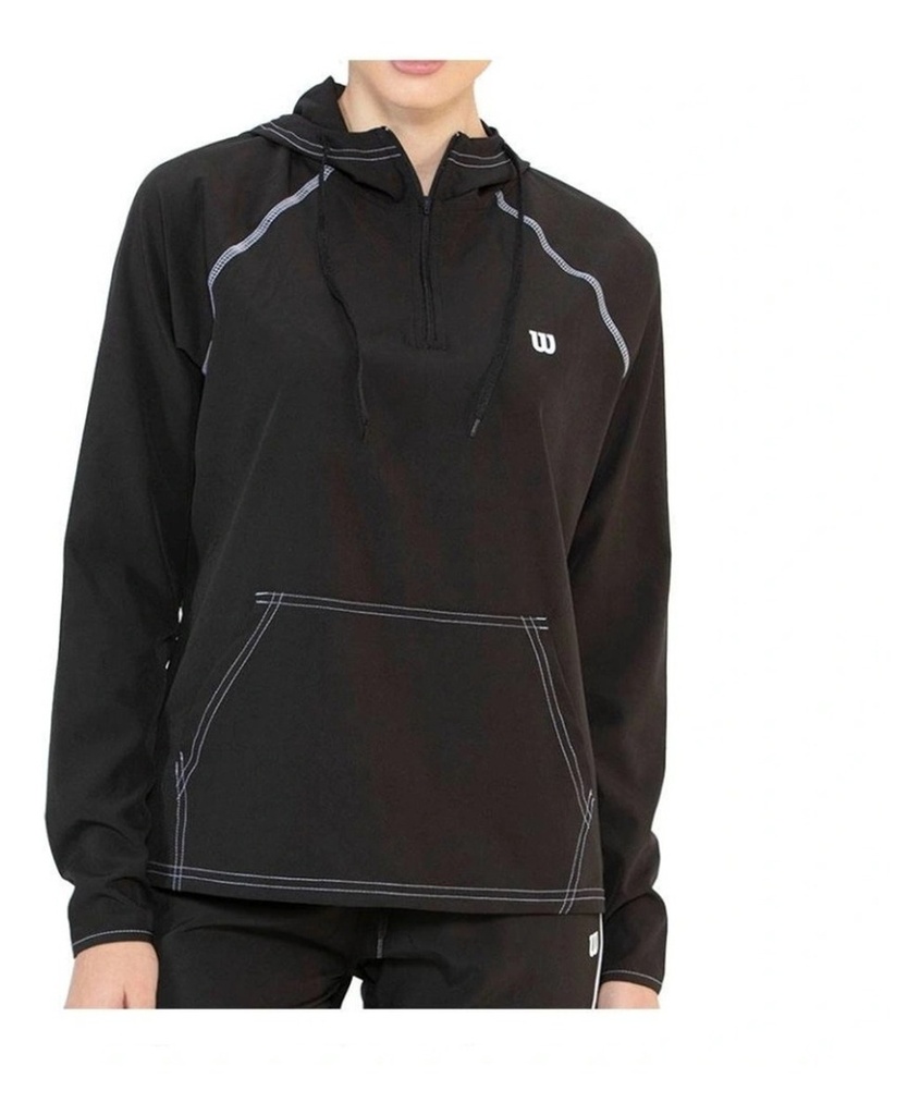 Buzo Con Capota Wilson  Flex Dama 98373 Negro