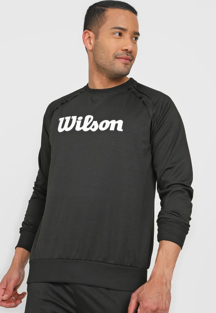 Sudadera Wilson con Cierre French Terry Caballero 98483 Negro