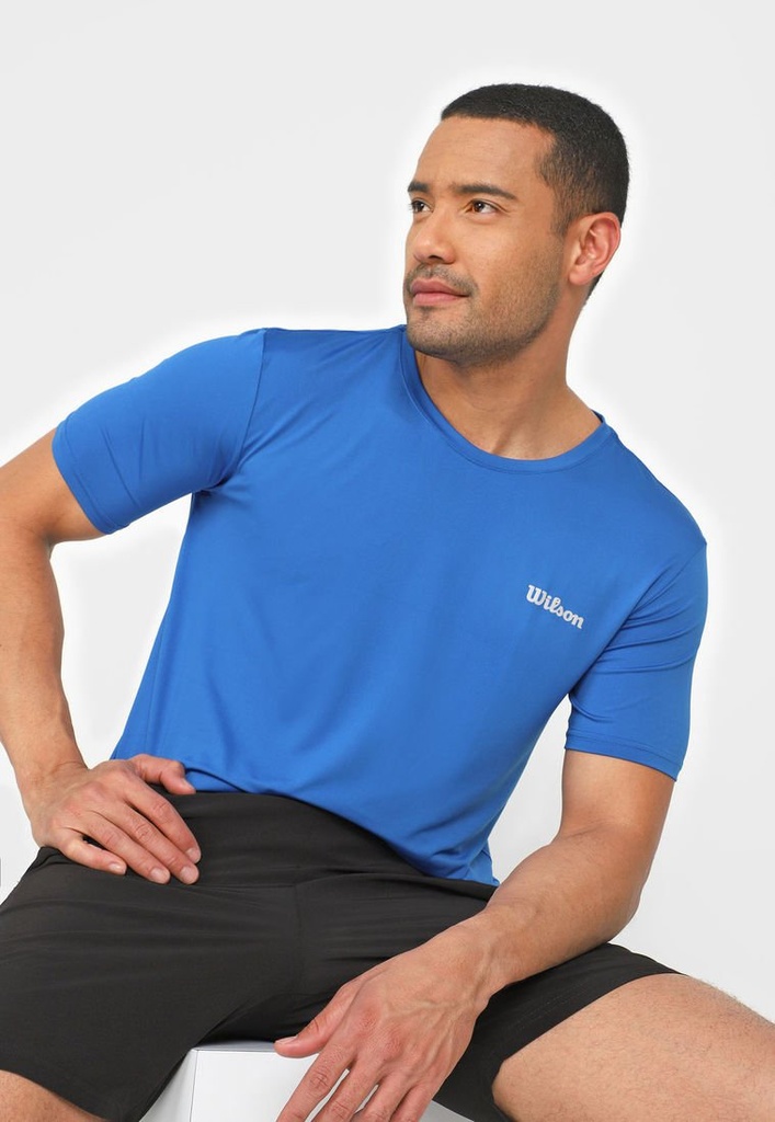 Camiseta Wilson Ultra Light Azul Rey 59034 Caballero Cuello Redondo