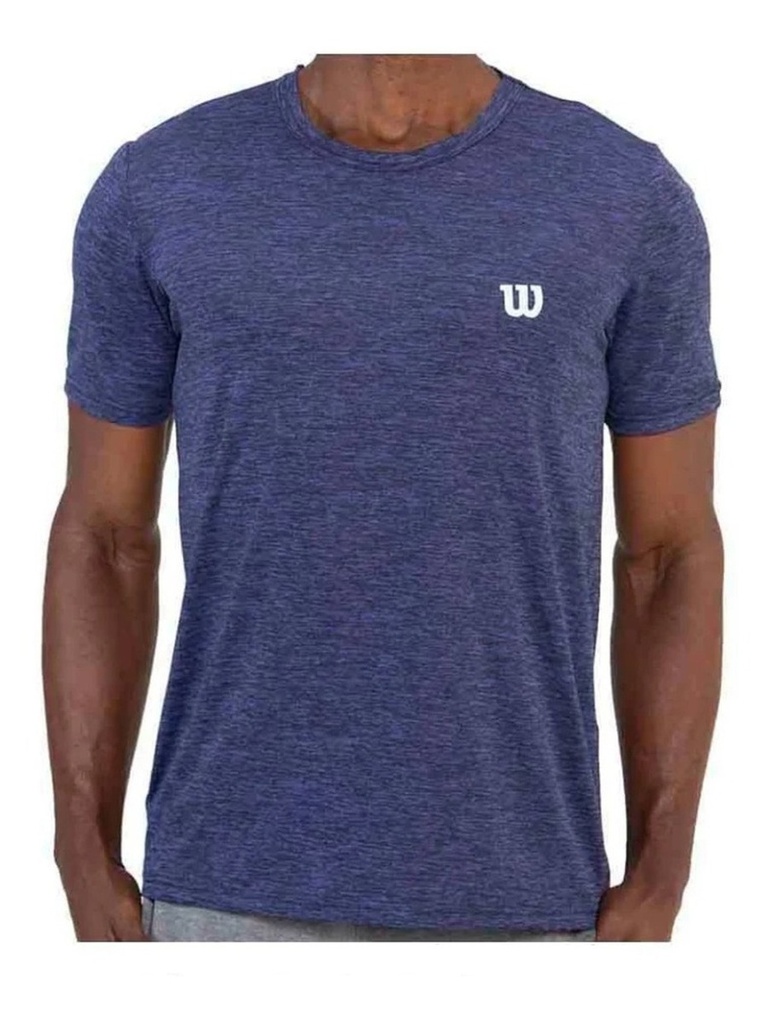 Camiseta Wilson Jaspeada Azul 71523 Caballero