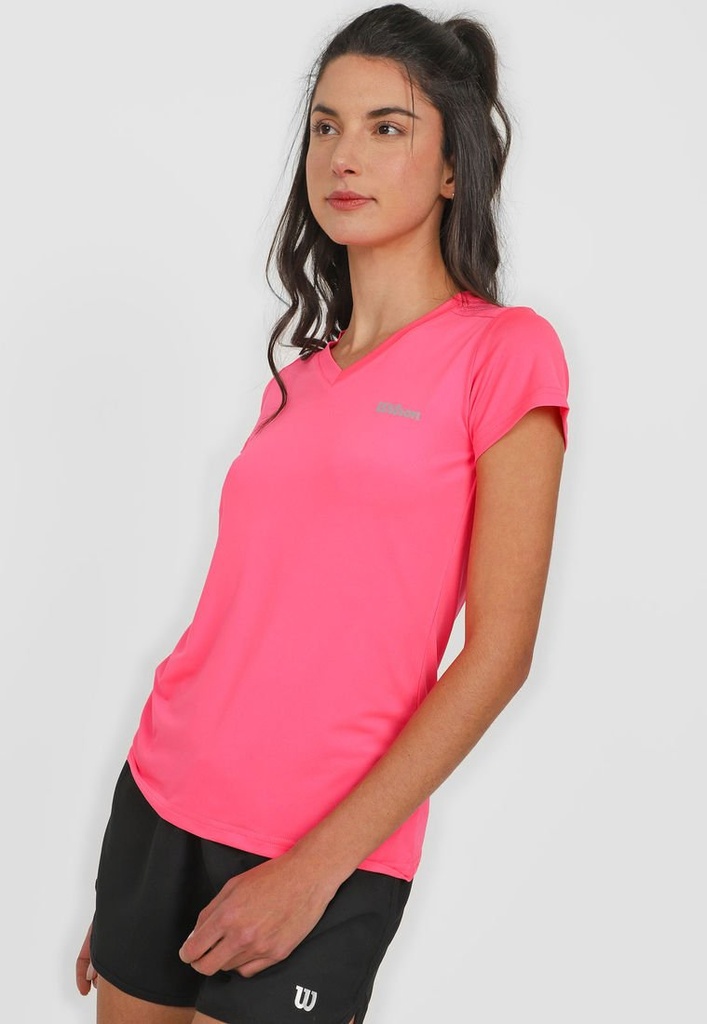 Playera Wilson C/V Ultra Dama Fucsia