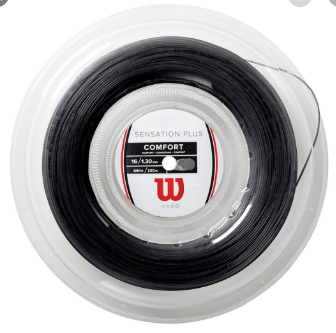 Cuerda para Raquetas Wilson Sensation Plus 16 Negro 200m