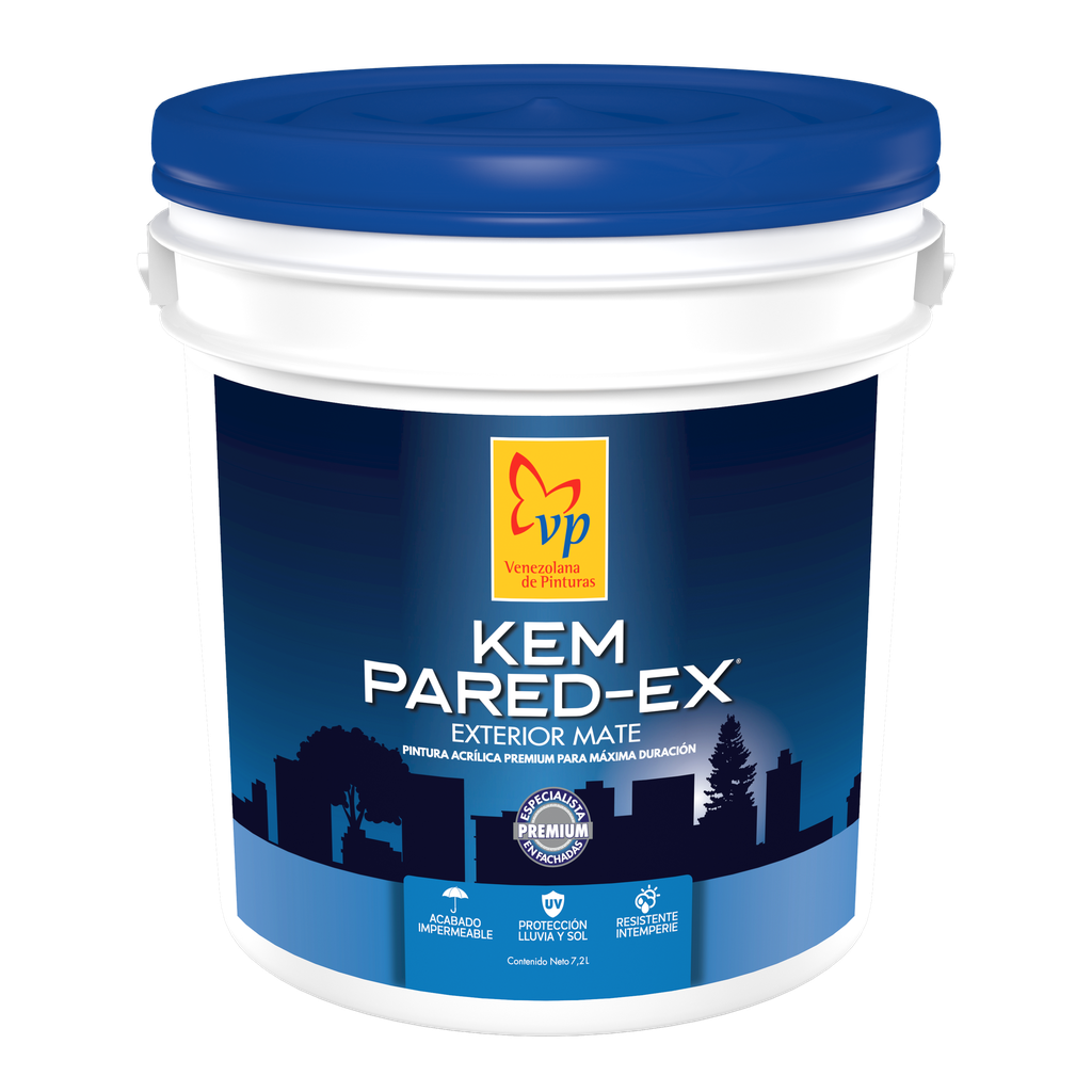 Pintura Kem Pared-Ex Blanco Cuñete 4 Galones