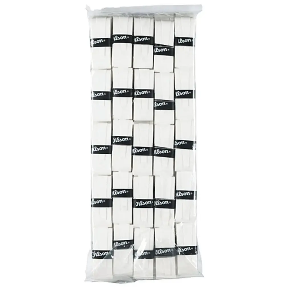 [WRZ4019WH] Pro Overgrip Wilson P/Raqueta Tennis 50Pz (Blanco)
