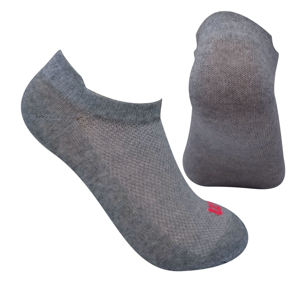 Medias Tobilleras Deportivas Dama Wilson No Show 3 Pares Gris claro