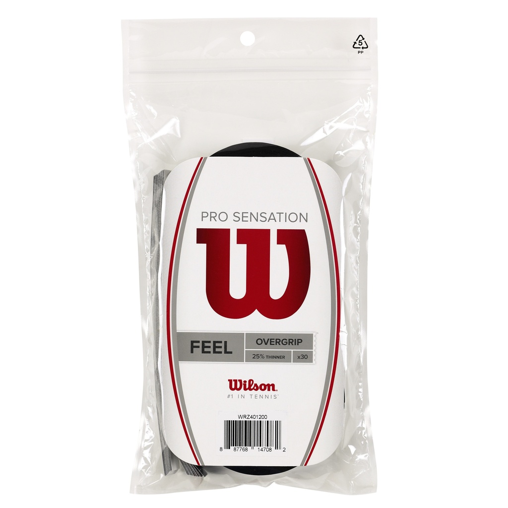 Pro Overgrip Wilson p/Raqueta Tenis Sensation 30Pk (NEGRO) (Z401200) (copia)